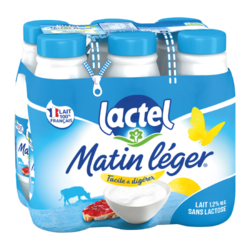 Matin Léger de Lactel 1,2% de M.G. 6x50CL