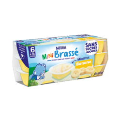 P'TIT BRASSÉ MINI BANANE SANS SUCRES AJOUTÉS (6x50g)