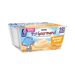 P'TIT GOURMAND SEMOULE AU LAIT (4x100g)