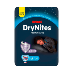 Culottes de nuit DryNites®  et change Huggies®
