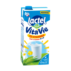 Lactel Vita'Vie, le lait riche en 12 vitamines !