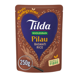 Tilda Microwave Wholegrain Pilau Basmati Rice 250g