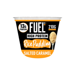 Fuel10K salted caramel Flavour High Protein Rice Pudding pot