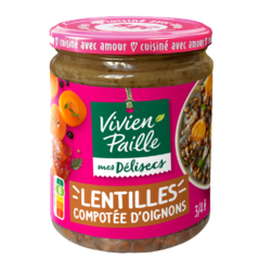 Lentilles compotée d'oignons - 490g