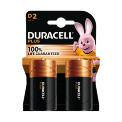 Duracell Plus D X2