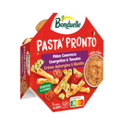 Casarecce Courgettes, Crème Aubergine Ricotta