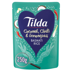 Tilda Microwave Coconut Chilli and Lemongrass Basmati Rice 250g