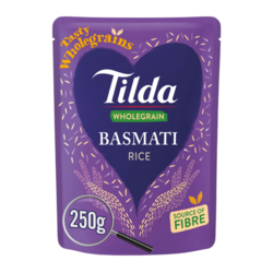 Tilda Microwave Wholegrain Basmati Rice 250g