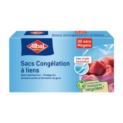 Sacs congélation à liens