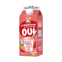 Yoplait en Brique - Yaourt Brassé Saveur Fraise