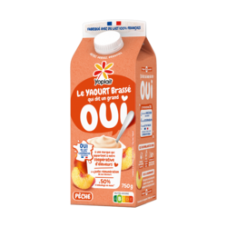 Yoplait en Brique - Yaourt Brassé Saveur Pêche
