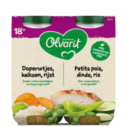18M OLV GREEN PEAS TURKEY RICE 2X250G