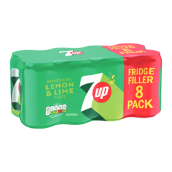 7UP Lemon & Lime Cans 8 x 330ml