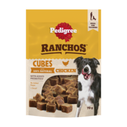 Reward Chewy Cube Dog Treats with Chicken 70g