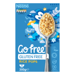 GoFree Rice Pops Gluten Free Cereal 350g