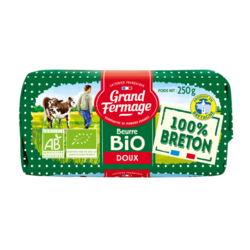 Beurre moulé BIO 100% breton doux 250g