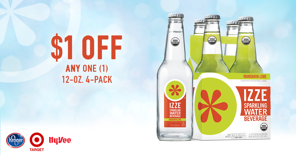 Izze coupon Each week, we’ll feature a different item with an amazing discount. The offer will be loaded directly to your Giant Eagle Advantage Card.® Just scan your card at checkout to get the discount – it’s that easy!